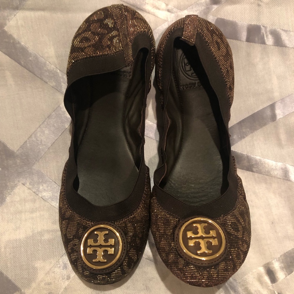 On trend Tory Burch Animal Print flats